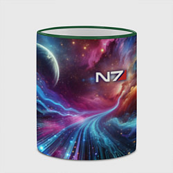Кружка 3D Mass Effect - N7, цвет: 3D-зеленый кант — фото 2