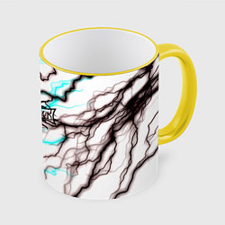 Кружка 3D Godsmack storm текстура, цвет: 3D-желтый кант
