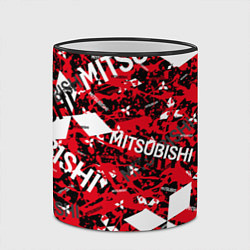 Кружка 3D Mitsubishi - chaos style, цвет: 3D-черный кант — фото 2