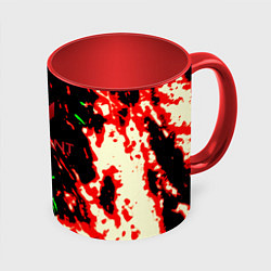 Кружка 3D Valorant flame fire, цвет: 3D-белый + красный