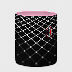 Кружка 3D Милан футбольный клуб, цвет: 3D-белый + розовый — фото 2