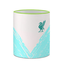Кружка 3D Liverpool logo texture fc, цвет: 3D-светло-зеленый кант — фото 2