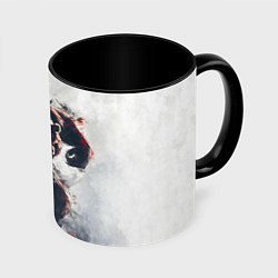 Кружка 3D Angry bear, цвет: 3D-белый + черный