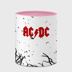 Кружка 3D AC DC steel bend, цвет: 3D-белый + розовый — фото 2