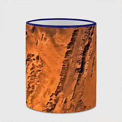 Кружка 3D Каналы на Марсе - star dust, цвет: 3D-синий кант — фото 2