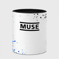 Кружка 3D MUSE рок стиль краски, цвет: 3D-белый + черный — фото 2