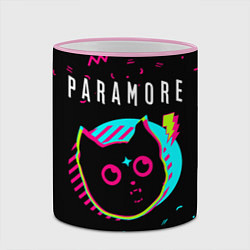 Кружка 3D Paramore - rock star cat, цвет: 3D-розовый кант — фото 2