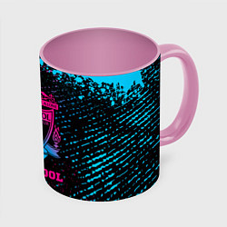 Кружка 3D Liverpool - neon gradient, цвет: 3D-белый + розовый