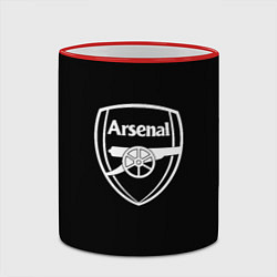 Кружка 3D Arsenal fc белое лого, цвет: 3D-красный кант — фото 2