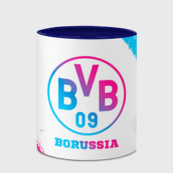 Кружка 3D Borussia neon gradient style, цвет: 3D-белый + синий — фото 2