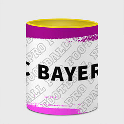 Кружка 3D Bayern pro football по-горизонтали, цвет: 3D-белый + желтый — фото 2