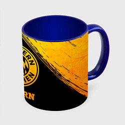 Кружка 3D Bayern - gold gradient, цвет: 3D-белый + синий