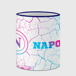 Кружка 3D Napoli neon gradient style по-горизонтали, цвет: 3D-синий кант — фото 2