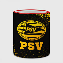 Кружка 3D PSV - gold gradient, цвет: 3D-красный кант — фото 2