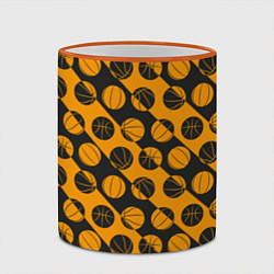Кружка 3D Баскетбольный дизайн, цвет: 3D-оранжевый кант — фото 2