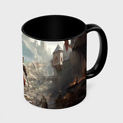 Кружка цветная Assassins creed старинный город