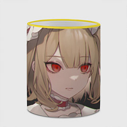 Кружка 3D Touhou Project Flandre милая, цвет: 3D-желтый кант — фото 2
