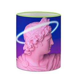 Кружка 3D Vaporwave neon, цвет: 3D-светло-зеленый кант — фото 2