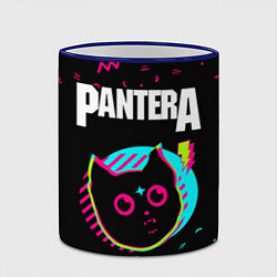 Кружка 3D Pantera - rock star cat, цвет: 3D-синий кант — фото 2