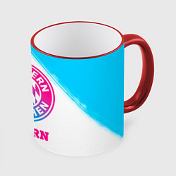 Кружка 3D Bayern neon gradient style, цвет: 3D-красный кант