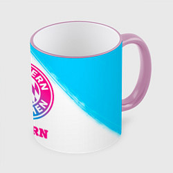 Кружка 3D Bayern neon gradient style, цвет: 3D-розовый кант