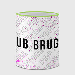 Кружка 3D Club Brugge pro football по-горизонтали, цвет: 3D-светло-зеленый кант — фото 2