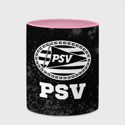 Кружка 3D PSV sport на темном фоне, цвет: 3D-белый + розовый — фото 2