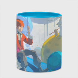 Кружка 3D Fern Stark Bubbles, цвет: 3D-белый + небесно-голубой — фото 2
