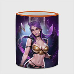 Кружка 3D League Of Legends Akali Kda, цвет: 3D-оранжевый кант — фото 2