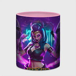 Кружка 3D League Of Legends Akali Kda, цвет: 3D-белый + розовый — фото 2