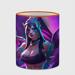 Кружка 3D League of Legends Kaisa Kda style, цвет: 3D-оранжевый кант — фото 2