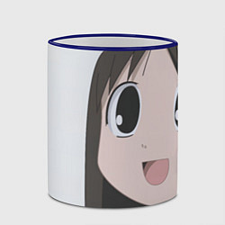 Кружка 3D Azumanga Daioh Аюму Касуга, цвет: 3D-синий кант — фото 2