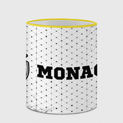 Кружка 3D Monaco sport на светлом фоне по-горизонтали, цвет: 3D-желтый кант — фото 2