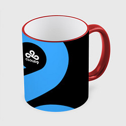 Кружка 3D Cloud9 - fan art, цвет: 3D-красный кант