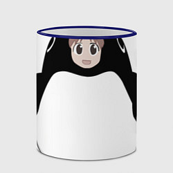Кружка 3D Azumanga Daioh Тиё Михама, цвет: 3D-синий кант — фото 2