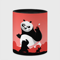 Кружка 3D По и Шифу - Кунг-фу Панда, цвет: 3D-белый + черный — фото 2