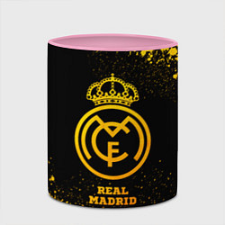 Кружка 3D Real Madrid - gold gradient, цвет: 3D-белый + розовый — фото 2