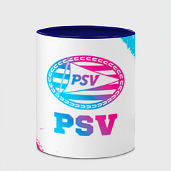 Кружка 3D PSV neon gradient style, цвет: 3D-белый + синий — фото 2