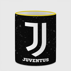 Кружка 3D Juventus sport на темном фоне, цвет: 3D-желтый кант — фото 2