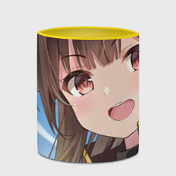 Кружка 3D Konosuba Мэгумин cute, цвет: 3D-белый + желтый — фото 2