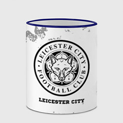 Кружка 3D Leicester City sport на светлом фоне, цвет: 3D-синий кант — фото 2