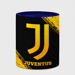 Кружка 3D Juventus - gold gradient, цвет: 3D-белый + синий — фото 2