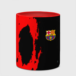 Кружка 3D Barcelona fc краски спорт, цвет: 3D-белый + красный — фото 2
