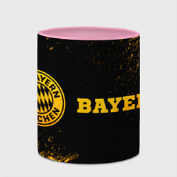 Кружка 3D Bayern - gold gradient по-горизонтали, цвет: 3D-белый + розовый — фото 2