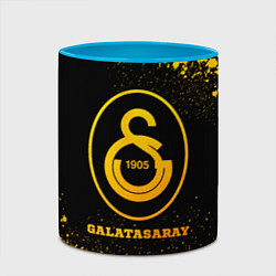 Кружка 3D Galatasaray - gold gradient, цвет: 3D-белый + небесно-голубой — фото 2