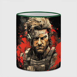 Кружка 3D Venom Snake Metal gear game, цвет: 3D-зеленый кант — фото 2