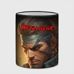 Кружка 3D Веном Снейк из игры Metal gear, цвет: 3D-черный кант — фото 2