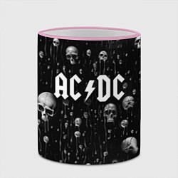 Кружка 3D AC DC - черепа с подтеками, цвет: 3D-розовый кант — фото 2