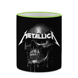 Кружка 3D Metallica - rock group, цвет: 3D-светло-зеленый кант — фото 2