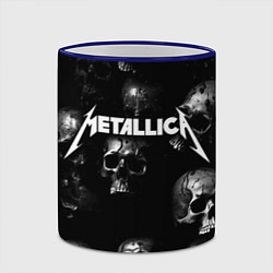 Кружка 3D Metallica - logo rock group, цвет: 3D-синий кант — фото 2